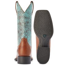 Ariat Round Up Western Boots with Floral Emboss 7B