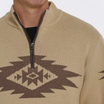Cinch Men's Aztec Print Pullover Sweater XXL