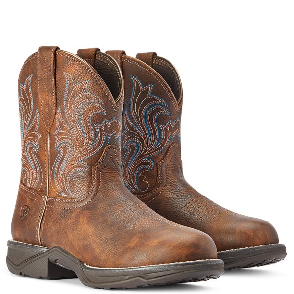Ariat Anthem Round Toe Shortie Western Boots