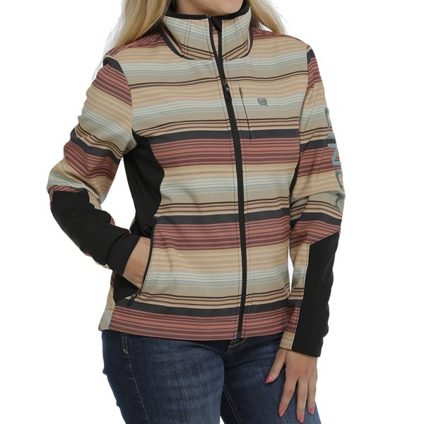 Cinch Blanket Stripe Bonded Jacket for Women