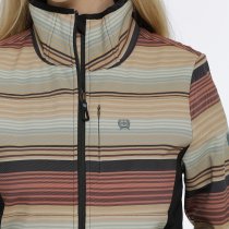 Cinch Blanket Stripe Bonded Jacket for Women