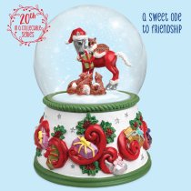 Breyer Christmas Musical Snow Globe 2022 Forest Friends