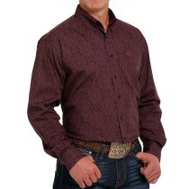 Cinch Paisley Western Shirt for Men L