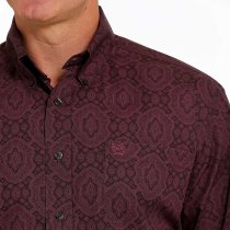 Cinch Paisley Western Shirt for Men L