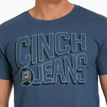 Cinch Heathered Blue T-Shirt XL