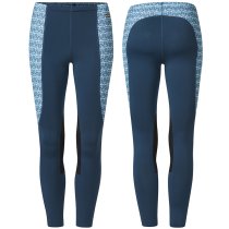 Kerrits Kids Performance Tights Lagoon with Peacock Iron Print XS, S