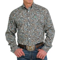 Cinch Brown Multi Paisley Western Shirt