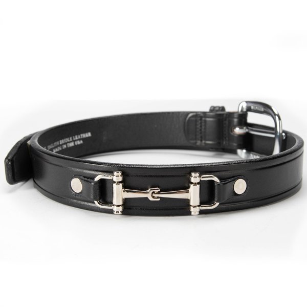 Tory Leather Belt with Nickle Bit - Youth