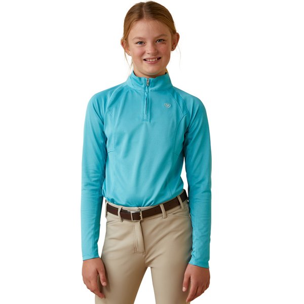Ariat Girl's Sunstopper 2.0 1/4 Zip Baselayer Shirt