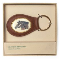 Barlow Leather Key Chain - Mare and Foal