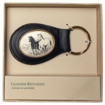 Barlow Leather Key Chain - Stallions