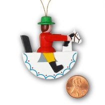 Mini Christmas Ornament Horse and Rider
