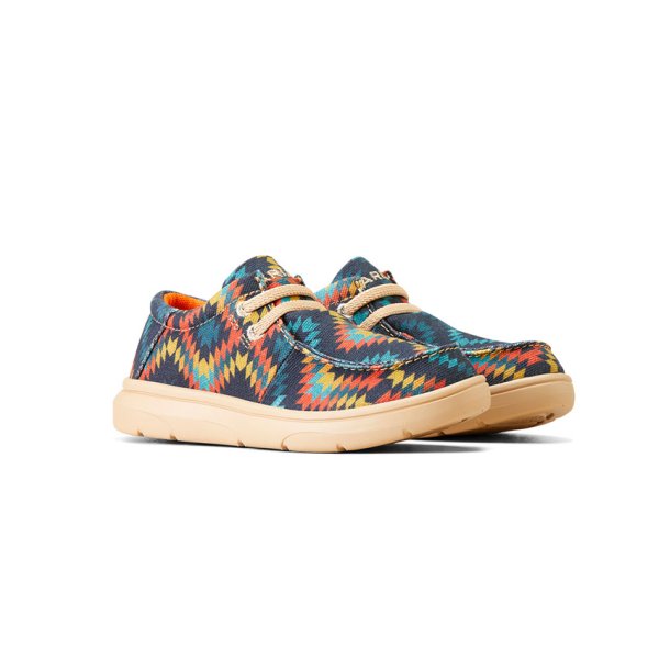 Ariat Youth Blue Aztec Hilo Shoes