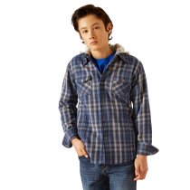 Ariat Boys Hanley Flannel Hoodie Jacket M