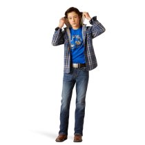 Ariat Boys Hanley Flannel Hoodie Jacket M