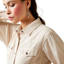Ariat REAL Jurlington Snap Shirt for Women Sand
