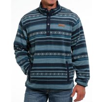 Cinch Men's Pullover in Printed Polar Fleece