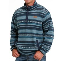 Cinch Men's Pullover in Printed Polar Fleece