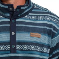 Cinch Men's Pullover in Printed Polar Fleece