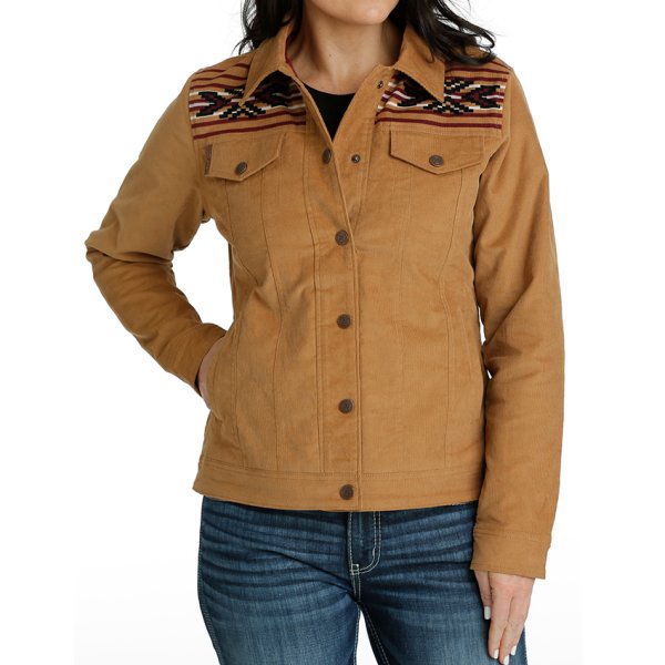 Cinch Corduroy Trucker Womens Jacket L