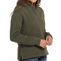 Cinch Women's 1/4 Zip Pullover Sweater M