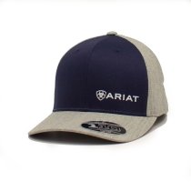 Ariat Mens Snapback Grey/ Navy Flex Fit 110 Snap Back