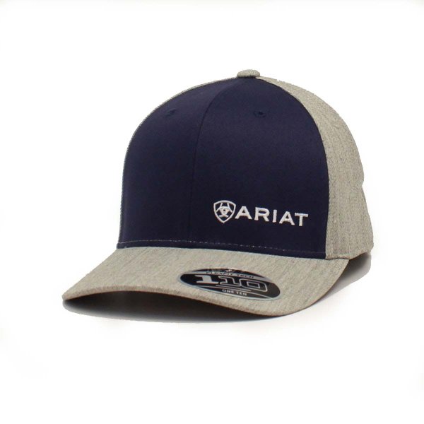 Ariat Mens Snapback Grey/ Navy Flex Fit 110 Snap Back