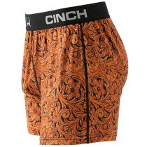 Cinch Men's Loose Fit Boxers - Tooled Leather Print