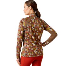 Ariat Sunstopper 2.0 Baselayer Shirt - Canteen Floral XS