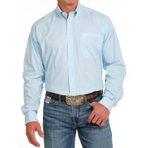 Cinch Light Blue and White Button Down