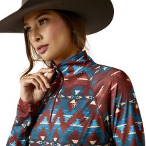 Ariat Laguna 1/4 Zip Top for Women - Baja Print L