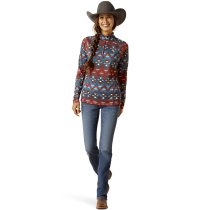 Ariat Laguna 1/4 Zip Top for Women - Baja Print L