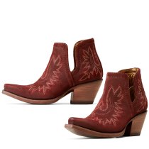 Ariat Dixon Western Boots - Merlot Suede