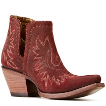 Ariat Dixon Western Boots - Merlot Suede