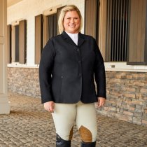 RJ Classics Harmony PLUS Ladies Mesh Show Coat Black