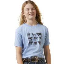 Ariat Cow Chart T-Shirt for Girls L