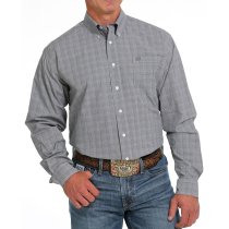 Cinch Button-Down Shirt in Plaid