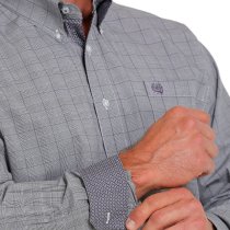 Cinch Button-Down Shirt in Plaid