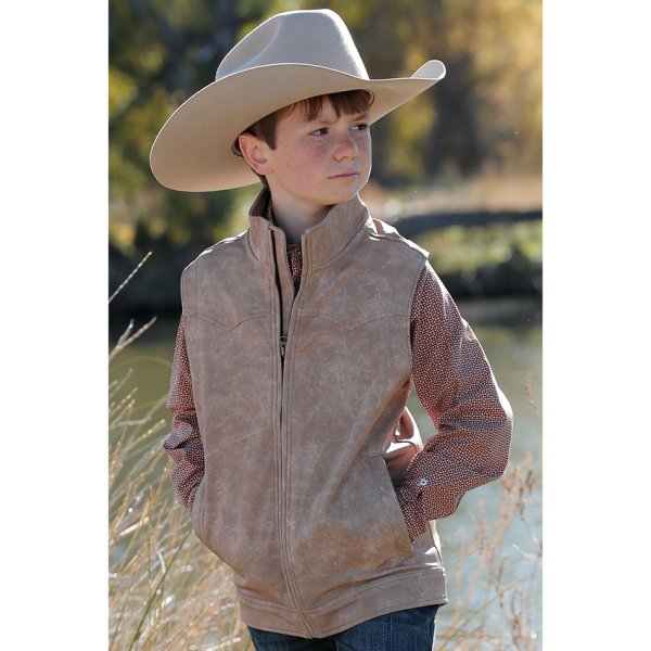 Cinch Boy's Bonded Vest in Khaki XL, XXL