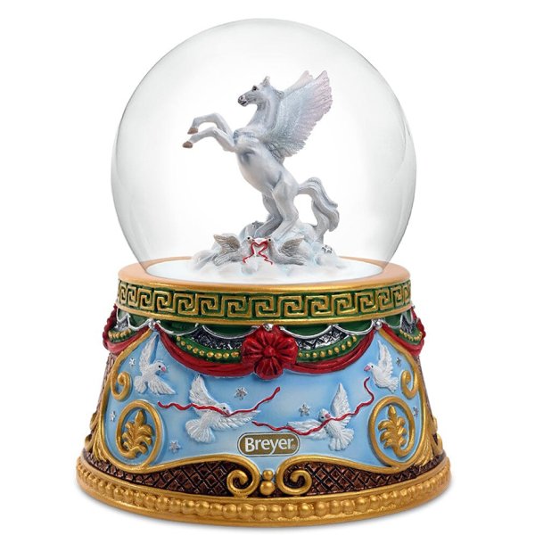 Breyer Holiday Flight Musical Snow Globe 2023