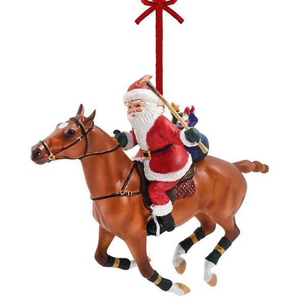 Breyer Christmas Tree Ornament - Polo Playing Santa 2023