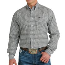 Cinch Medallion Print Button Down Shirt for Men