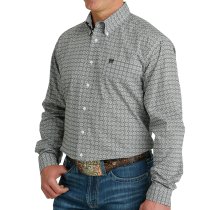 Cinch Medallion Print Button Down Shirt for Men