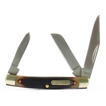 Ariat Folding Large Knife 3 3/8'' Stockman Brown