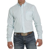 Cinch Men's Modern Fit Button-Down Shirt - Light Blue