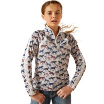 Ariat Girl's Sunstopper 2.0 1/4 Zip Baselayer Shirt