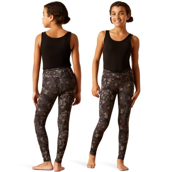 Ariat Eos Etch Half Grip Tights for Girls