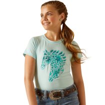 Ariat Floral Mosaic T-Shirt for Girls XXL