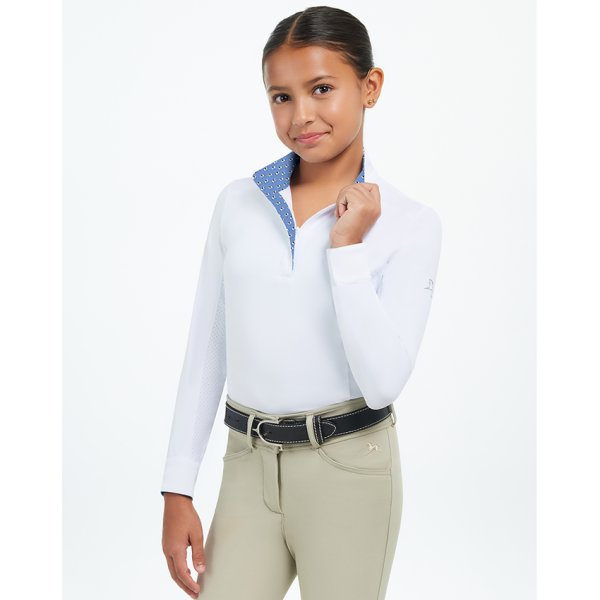 RJ Classics Tori Jr. Show Shirt - Grey Horse