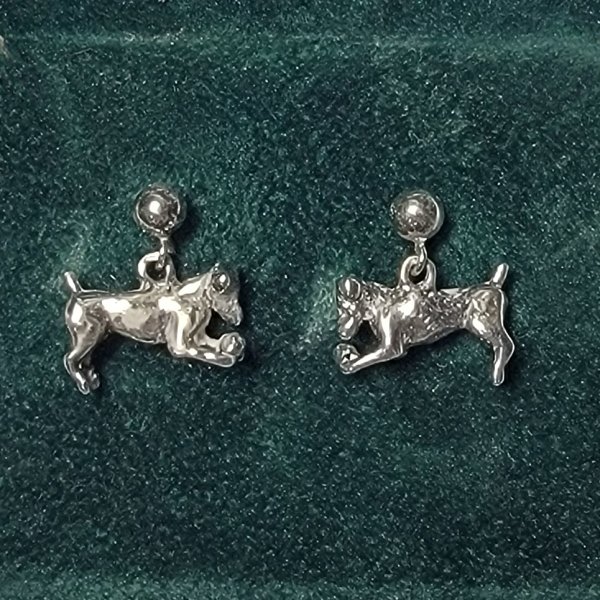 CCI Sterling Silver Jack Russell Stud Earrings
